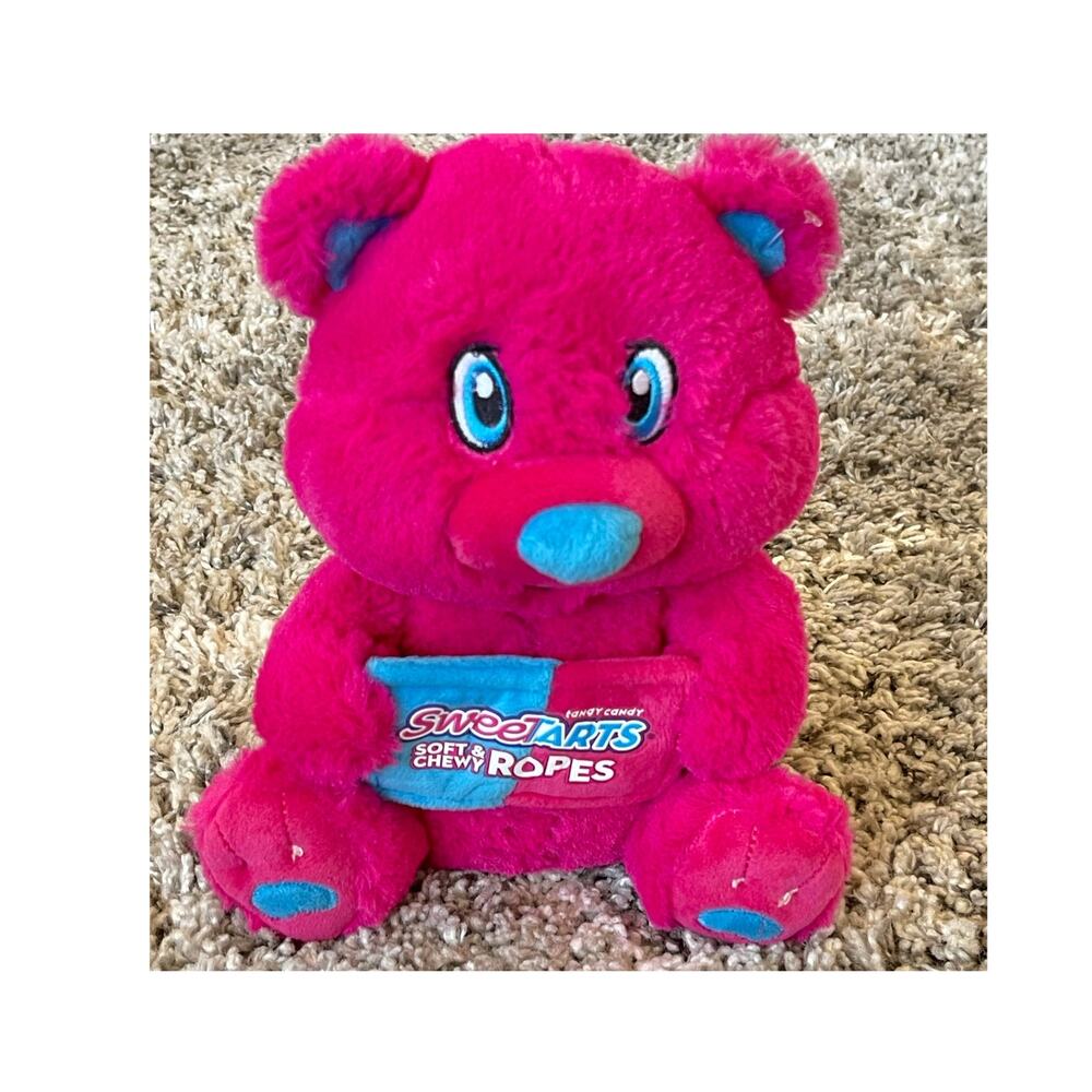 Kelly Toy Sweet Tarts Teddy Bear 10" Plush Toy Pink Blue 2016